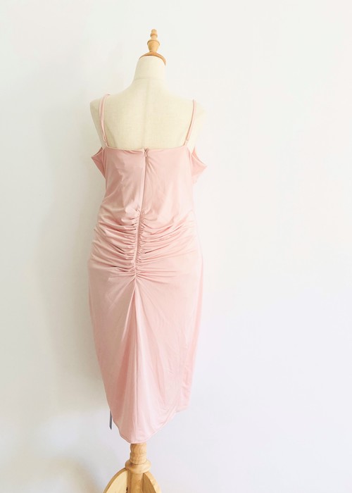 pink blush satin maternity dress second hand dubai