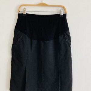 Smart black maternity skirt pleated back Jennie rose label